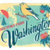 Washington state card by Chandler O'Leary