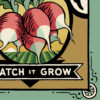 Detail of Tacoma Radish ("Watch it Grow") illustration by Chandler O'Leary
