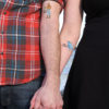 "Paul & Babe" temporary tattoos illustrated and hand-lettered by Chandler O'Leary