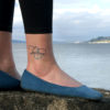Tacoma temporary tattoo illustrated and hand-lettered by Chandler O'Leary